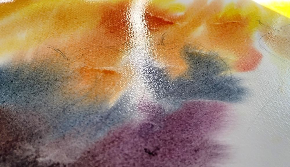 L'aquarelle humide : s'amuser avec l'eau !